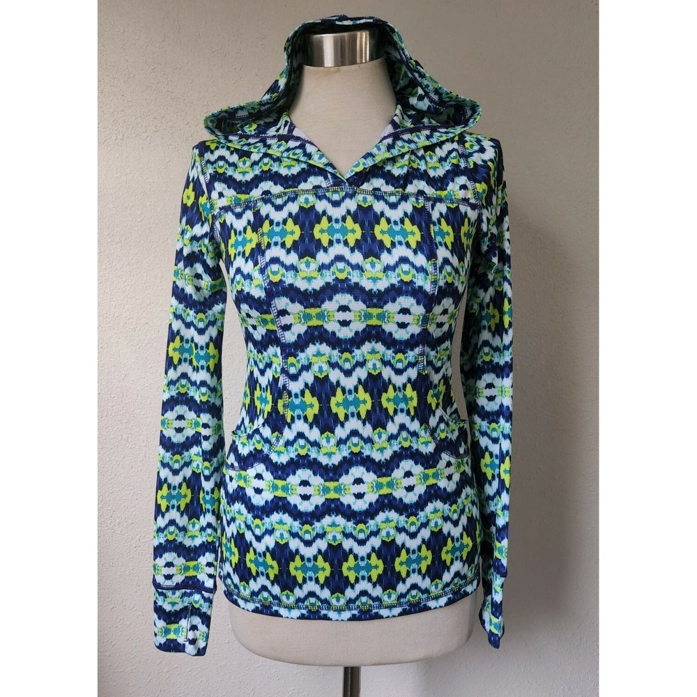 Reel Legends Womens Hooded Long Sleeve Shirt Pockets Thumb Holes Womens XS‎